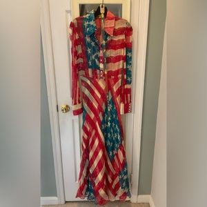 Catherine Malandrino famous flag dress